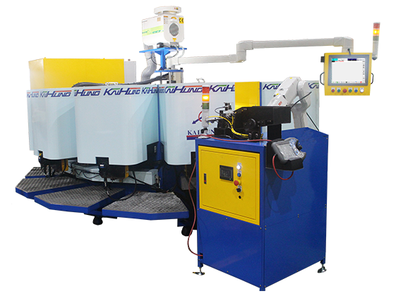 12工位11轴NC转盘式专机－节气门轴杆