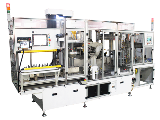 轴芯压入与偏摆度量测机