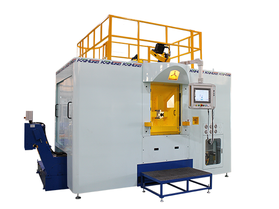 6工位7轴NC水车加工机-水表盖