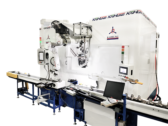 9工位9轴NC水车加工机